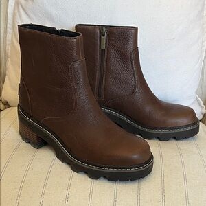 Sorel Dark Brown Ankle Booties